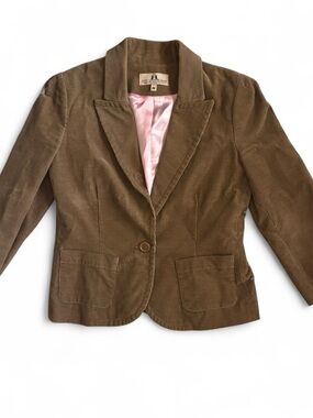 Corduroy Blazer Jacket in Brown - Vintage Juicy Couture